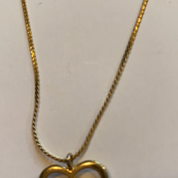 Heart Shaped Gold Charm Necklace - Picture 3 of 9